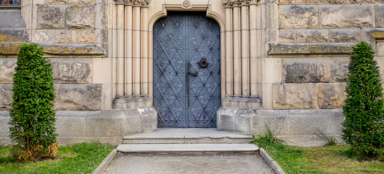 Traditional Double Front Doors in South Miami Heights, FL